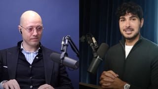 Philip Hopf (links) und Kiarash "Hoss" Hossainpour in ihrer aktuellen Podcast-Folge. (Screenshot)