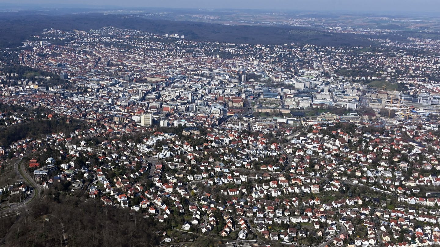 Stuttgart aufgenommen aus der Luft