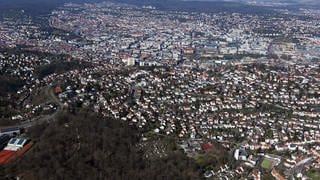 Stuttgart aufgenommen aus der Luft