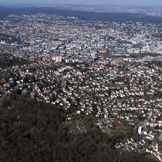 Stuttgart aufgenommen aus der Luft