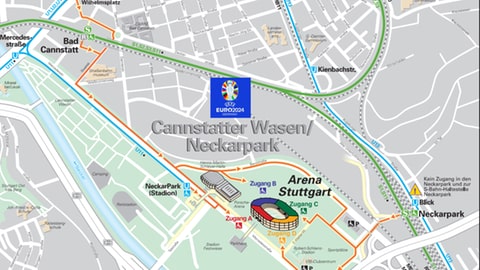 Verkehrs-Pläne: Wie komme ich zur Stuttgart Arena und in die Fan Zones bei der EM?