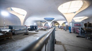 So sahen die Öffnungen für die Lichtaugen bei den "Tagen der offenen Baustelle" Ende März aus. (Archivbild)