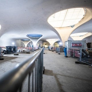 So sahen die Öffnungen für die Lichtaugen bei den "Tagen der offenen Baustelle" Ende März aus. (Archivbild)