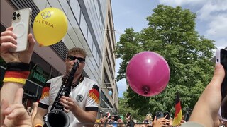 André Schnura, der "EM-Typ mit dem Saxophon". 