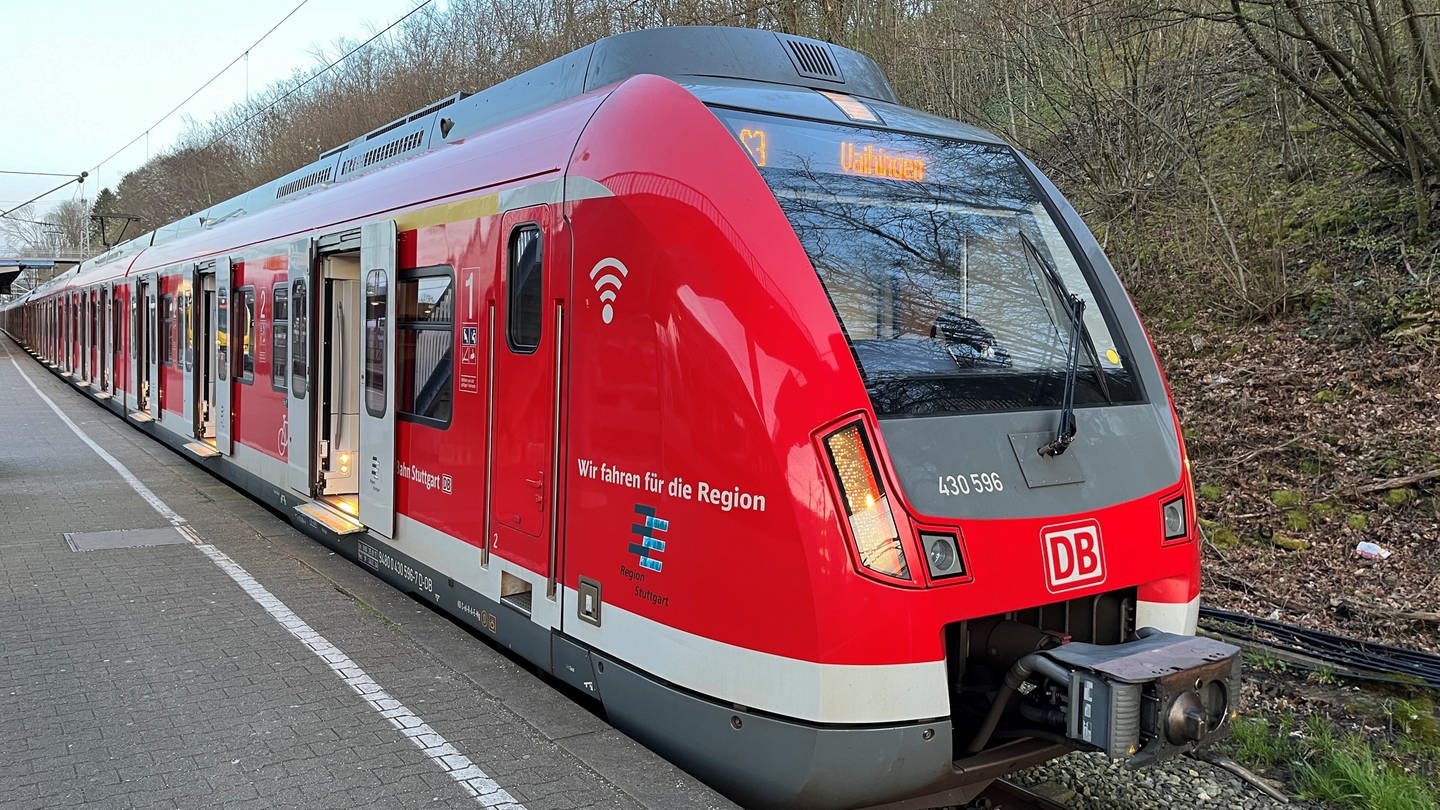 Die S-Bahn-Linie S3 nach Stuttgart Vaihingen: Auch sie fällt häufig aus.