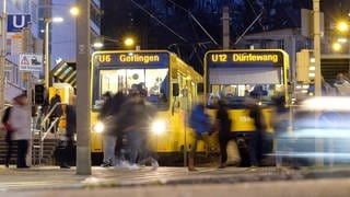 Stadtbahn-Haltestelle Olgaeck in Stuttgart