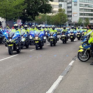 Über 1.000 Polizistinnen und Polizisten nehmen am Trauermarsch Stuttgart teil.