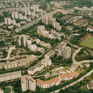 Neugereut aus der Luft: Netze Stuttgart zufolge soll es in dem Stadtteil wie auch in Münster und weiteren Teilen von Bad Cannstatt gerade einen Stromausfall geben.