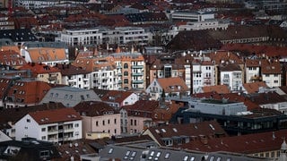 Sicht auf den Stuttgarter Kessel