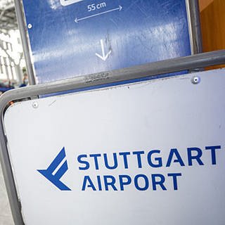 Menschen sind am Stuttgarter Flughafen mit Gepäck zu sehen (Archivbild) 