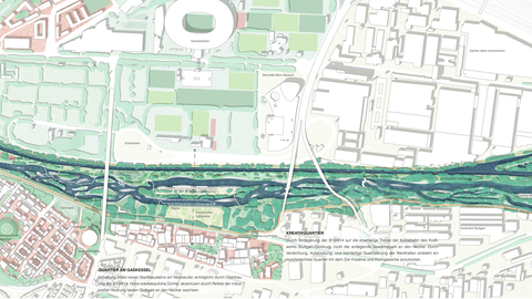 Der Plan des Projekts "Big Y" im Rahmen des Nachwuchswettbewerbs "Reclaim the River".