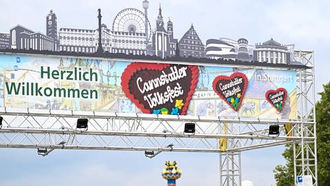 der Eingangsbereich des Cannstatter Volksfestes 2024