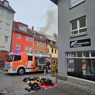 Brand in einem Wohnhaus in Esslingen