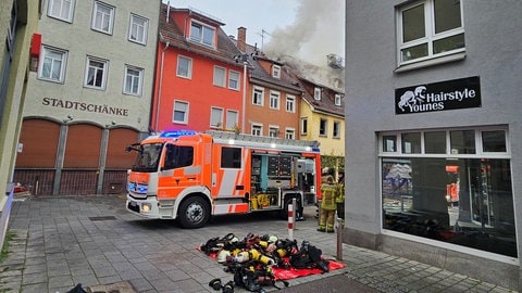 Brand in einem Wohnhaus in Esslingen