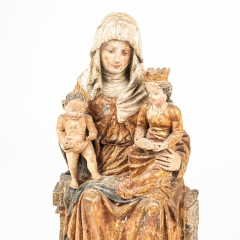 Die Figur "Anna selbdritt" aus der Kirche in Wiesensteig hat der Ulmer Künstler Hans Multscher im 15. Jahrhundert angefertigt. 