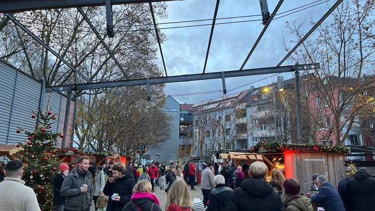 Der Weihnachtsmarkt von Aldi in Stuttgart