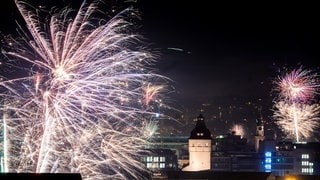 Silvester-Feuerwerk in Stuttgart