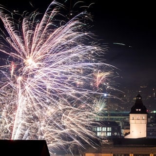 Silvester-Feuerwerk in Stuttgart