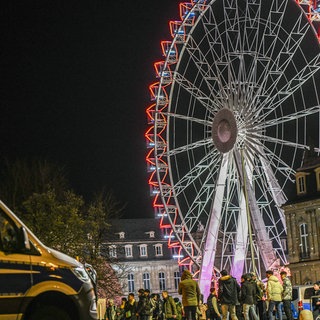 Der Stuttgarter Schlossplatz an Silvester.