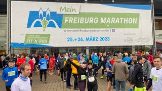 Rund 13.000 Menschen waren zum Freiburg-Marathon 2023 angemeldet.