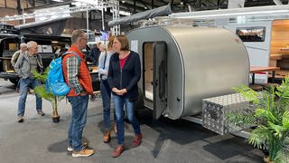 Die Camping-Messe "Caravan live" in Freiburg zeigt die neusten Branchentrends