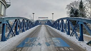 Teilweise ungeräumte Radwege in Freiburg