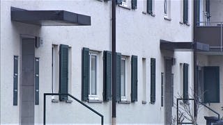 Die Fassade eines Wohngebäudes in Lörrach.