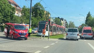 Straßenbahn-Unfall in Freiburg-Vauban