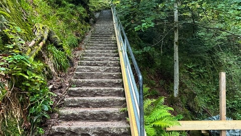 Treppe am Allerheiligen Wasserfall