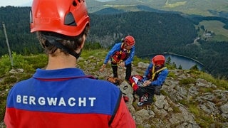 Bergwacht Schwarzwald übt auf dem Feldberg