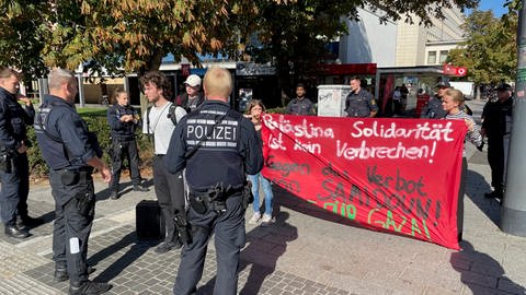 Polizei verhindert pro-palästinensische Demo in Freiburg