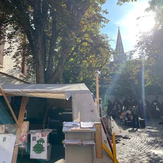 Klimacamp auf dem Freiburger Rathausplatz
