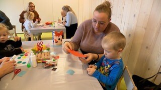 Kindergarten Arche Noah St. Blasien bereitet sich auf St. Martin vor