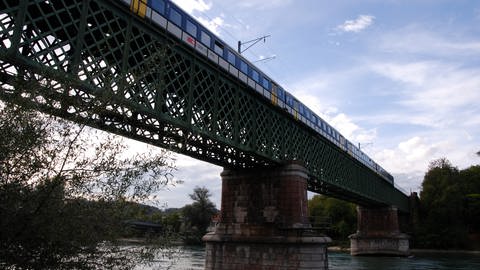 historische Eisenbahnbrücke zwischen Waldshut und Koblenz 