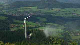 Eines von zwei Windrädern auf dem Schauinsland bei Freiburg wurde gesprengt.