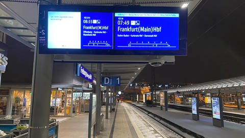 Leere statt Pendlertrubel: Der GDL-Streik hat auch den Freiburger Hauptbahnhof erfasst.