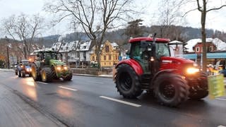 Traktoren in Freiburg Stadt