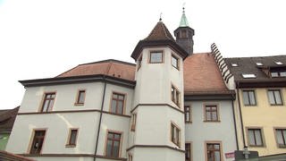 Historisches Rathaus von Staufen mit Wendeltreppe