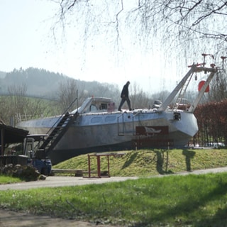 Yacht in Au bei Freiburg