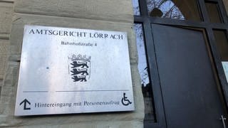 Schild am Eingang Amtsgericht Lörrach