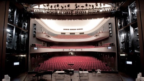 Das Herz des Freiburger Stadttheaters: das Große Haus mit knapp 900 Plätzen.