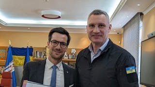 Horn darf wiederkommen: Kiews Bürgermeister Klitschko hat Freiburgs Oberbürgermeister eine sogenannte "Ewige Einladung für Besuche" ausgestellt.