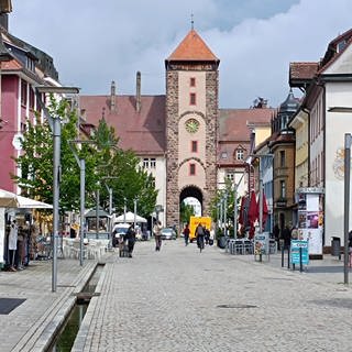 Das Obere Tor in der Altstadt von Villingen-Schwenningen.