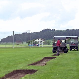 Der Platz des SV Aasen aus der Luft