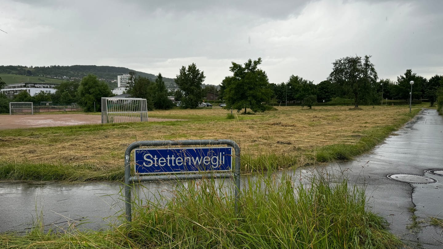 Der Standort für die geplante Gemeinschaftsunterkunft in Lörrach liegt an der Grenze zur Schweiz.