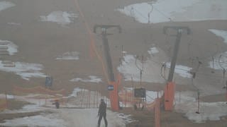 Feldberg Skipiste fast ohne Schnee