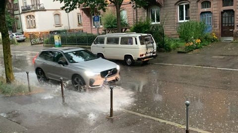 Starkes Unwetter über Freiburg