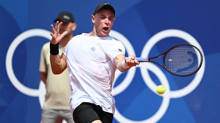 Tennisprofi Dominik Koepfer (geboren in Furtwangen) ist im Achtelfinale gegen Novak Djokovic ausgeschieden