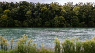 Der Rhein fließt bei Hohentengen (Kreis Waldshut) zwischen der deutschen und der schweizerischen Seite hindurch (Archivbild).