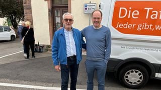 Arzt Dirk Westermann und Hans-Herbert Weyer von der Tafel sind die Initiatoren des Projekts.